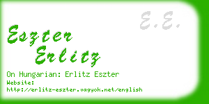 eszter erlitz business card
